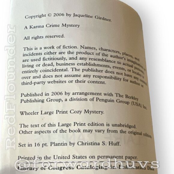 Final Intuition - A Karma Crime Mystery (Large Print Paperback) - Picture 11 of 13